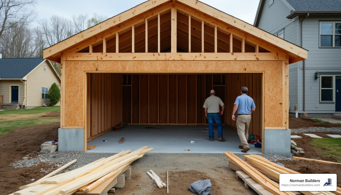 garage construction cost