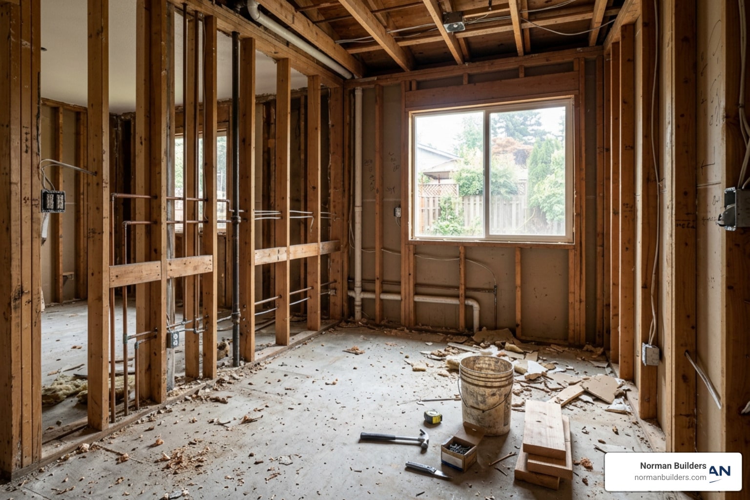 gutting a kitchen