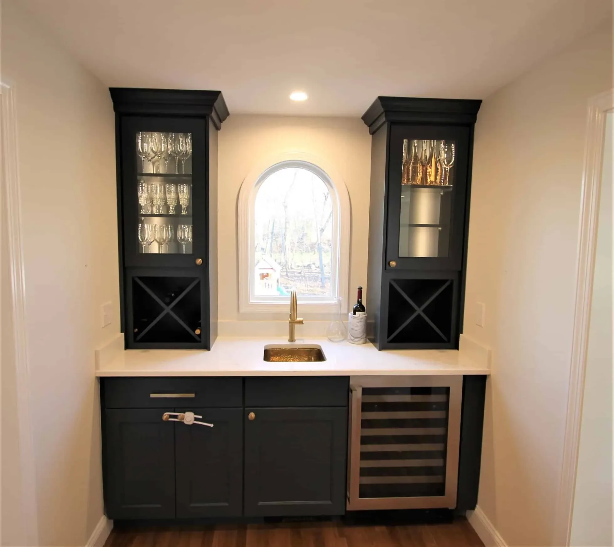 White Outdoor Kitchen Remodel in North Andover, MA by Norman Builders project photo 2